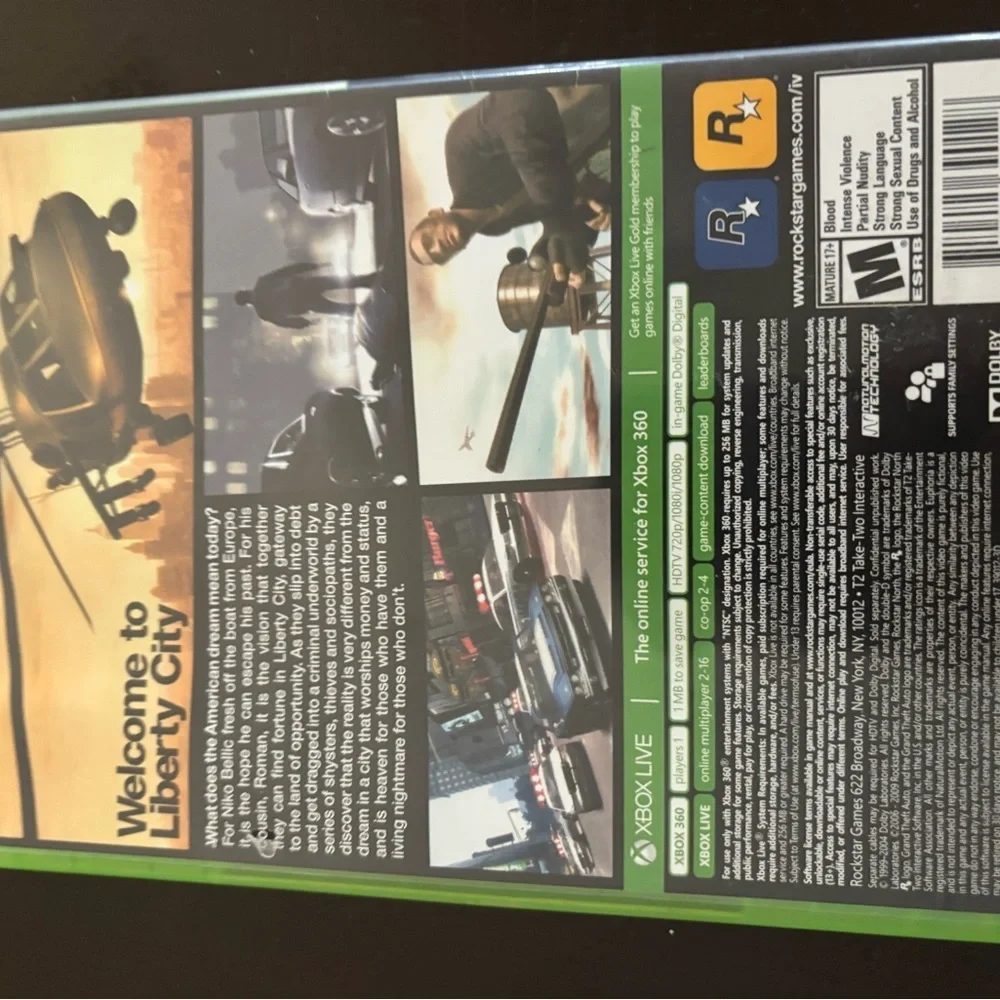 Microsoft Xbox 360 Grand Theft Auto IV - Platinum Hits Edition